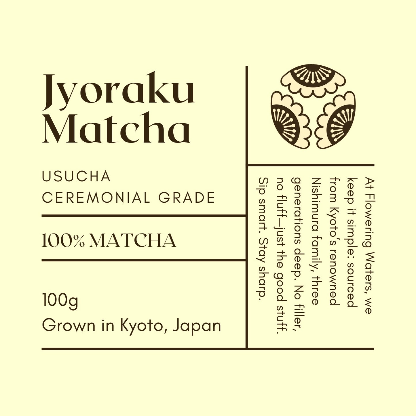 Jyoraku Matcha - Usucha 100g
