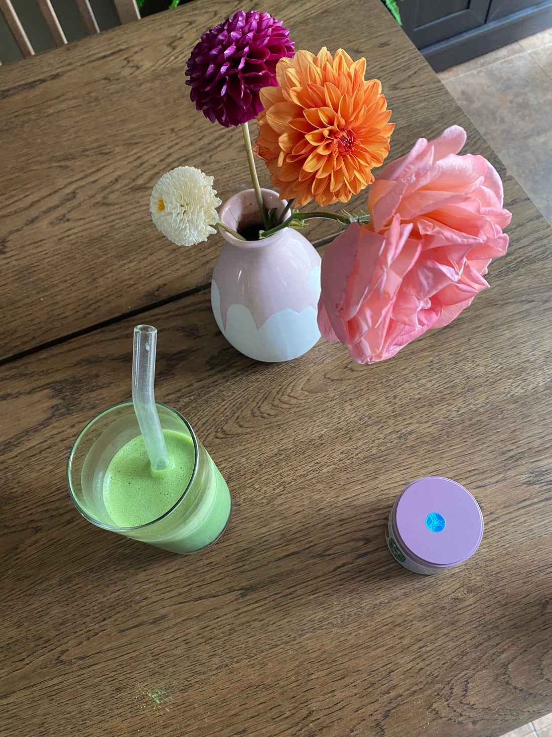 Iced Jyoraku Matcha Latte Gratitude, Health, and Princess Sipping Vibes